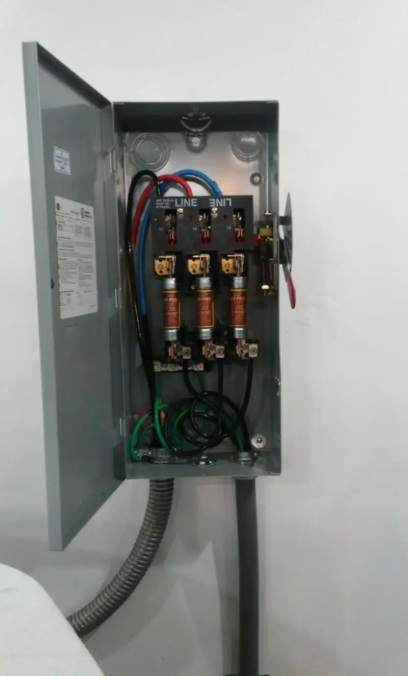 Three-phase disconnect switch installed for Electrical Wiring & Rewiring in Hainesport